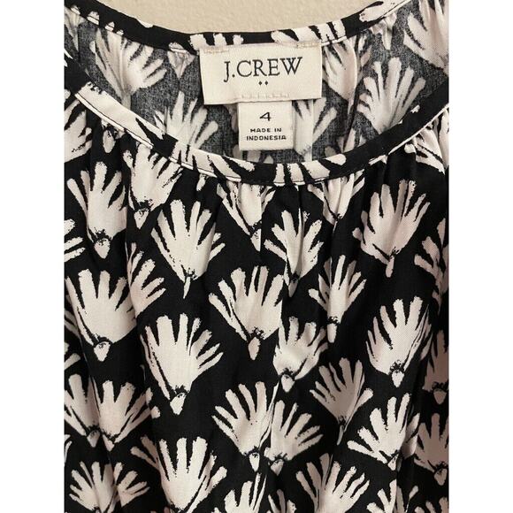 J.CREW Women Beautiful‎ Curved Ruffle Hem Midi Dress Lightweight Size 4 MSRP $98 - Picture 4 of 10